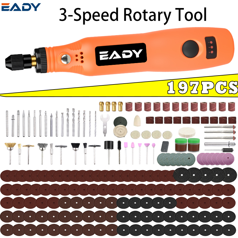 Woodworking Man - Kit di utensili rotanti senza fili