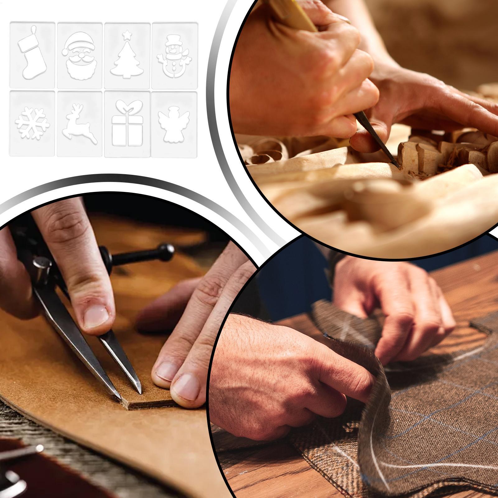 Woodworking Women - Stencil natalizio Stencil portatili per la