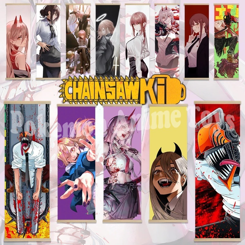 Woodworking Room - Chainsaw Man Anime Poster con cornice