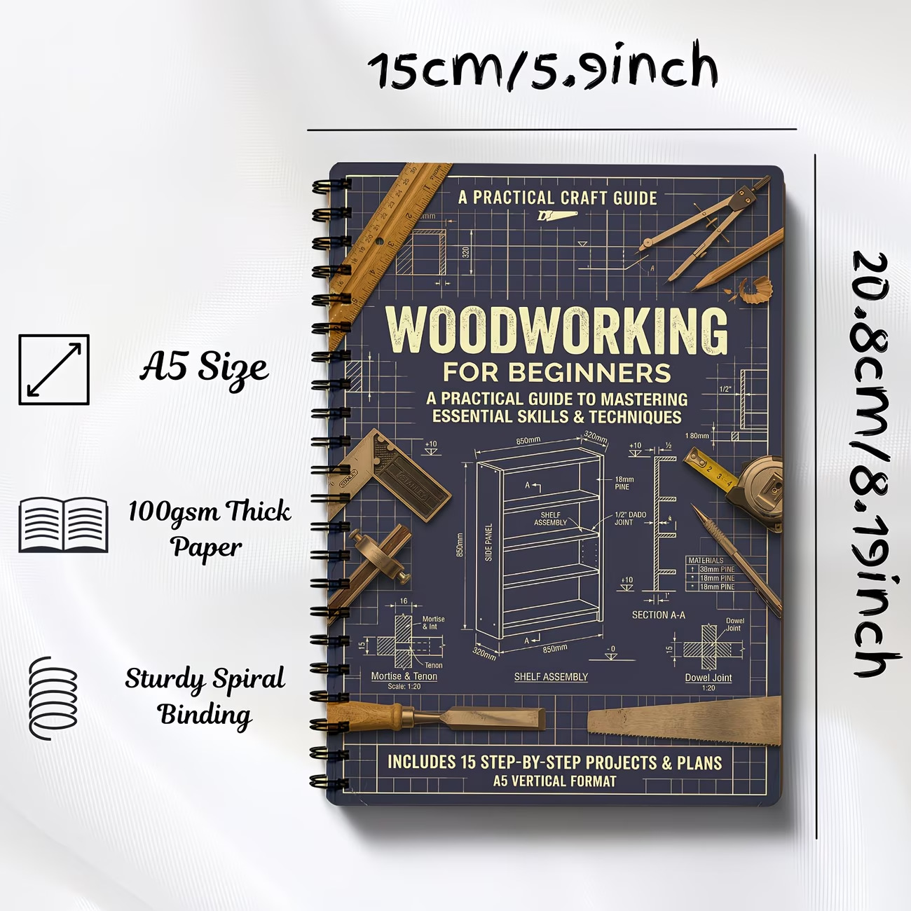 Quaderno Vintage Robusto con R - Woodworking Ebook recensione e prezzo