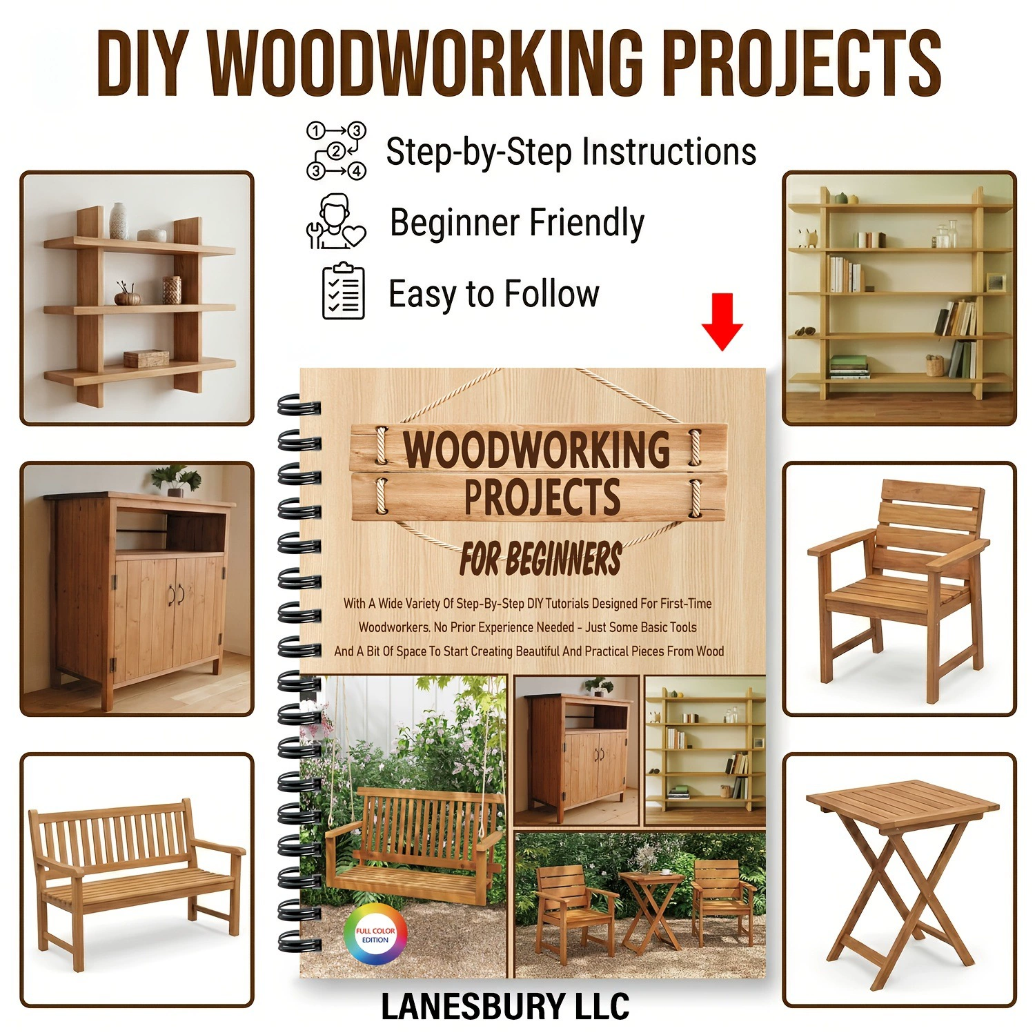 Libro di progetti di falegname - Woodworking Ebook recensione e prezzo