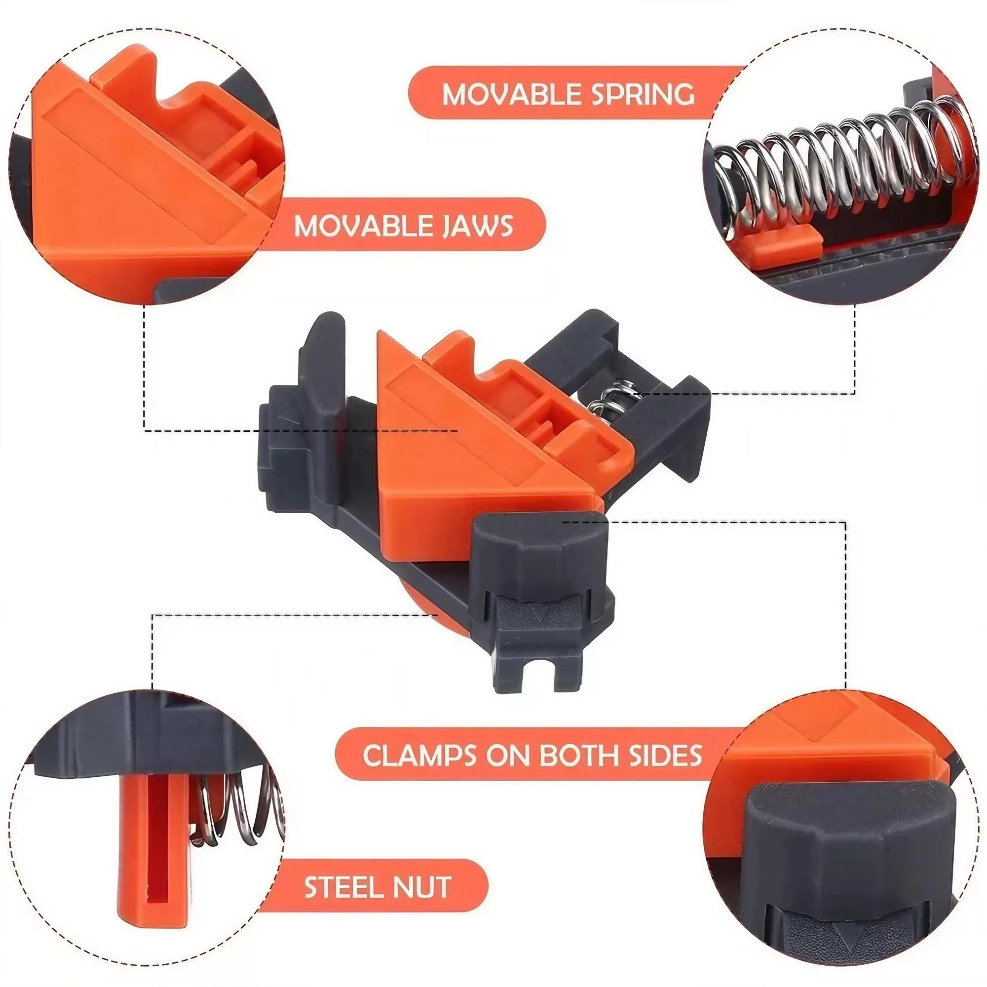 Kit di Morsetti Angolari a 90  - Woodworking Right Angle Clamp recensione e prezzo