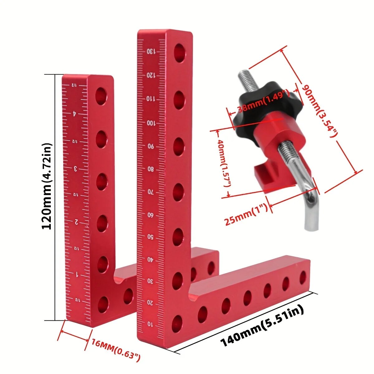 Set di 90 Gradi di Angoli di P - Woodworking Right Angle Clamp recensione e prezzo