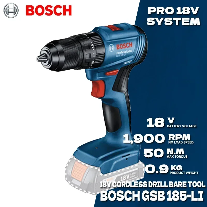 BOSCH GSB 185-LI Trapano a Per - Bosch Drill Gsb 18V recensione e prezzo