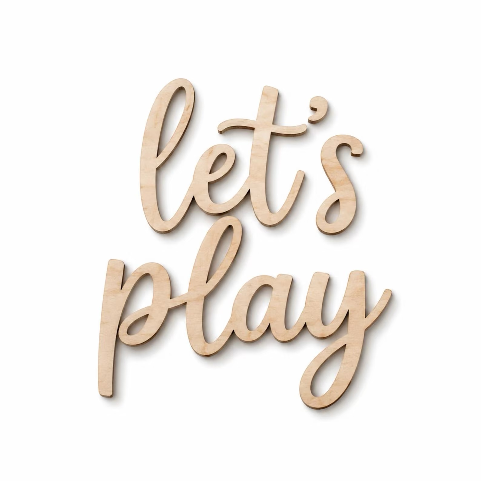 Insegna in Legno 'Let's Play', - Woodworking For Beginners recensione e prezzo
