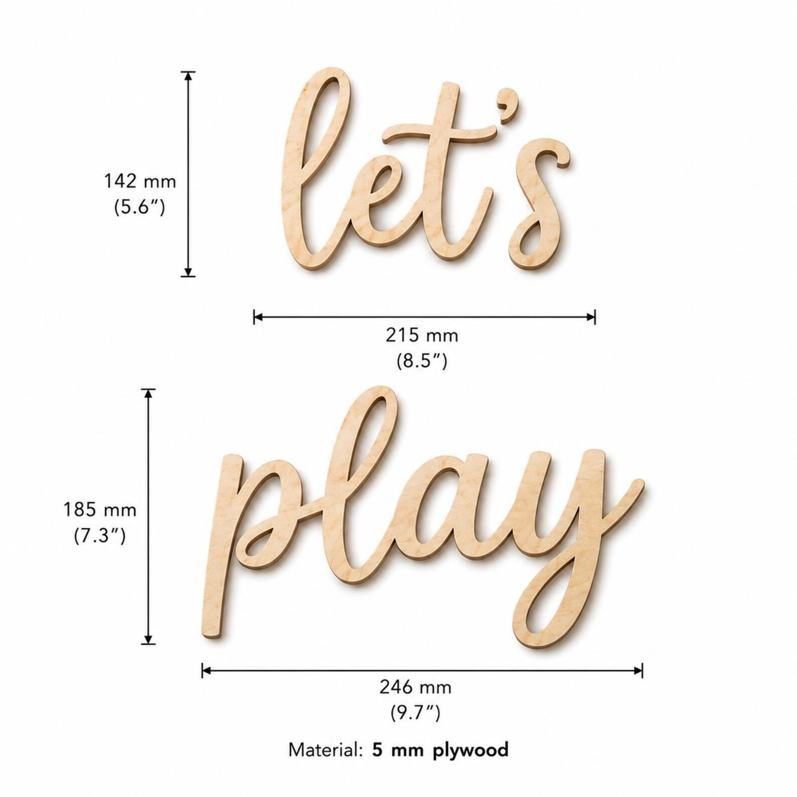 Insegna in Legno 'Let's Play', - Woodworking For Beginners recensione e prezzo